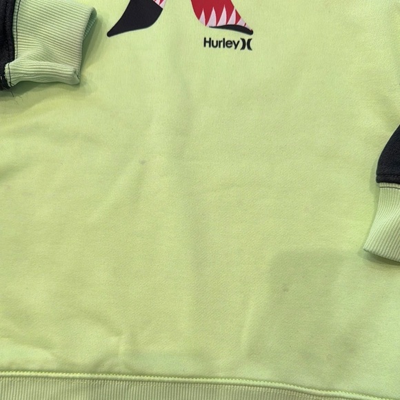 Hurley Green and Black Raglan Hoodie - Picture 5 of 5
